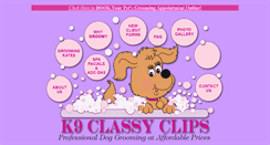 Desktop Screenshot of k9classyclips.com